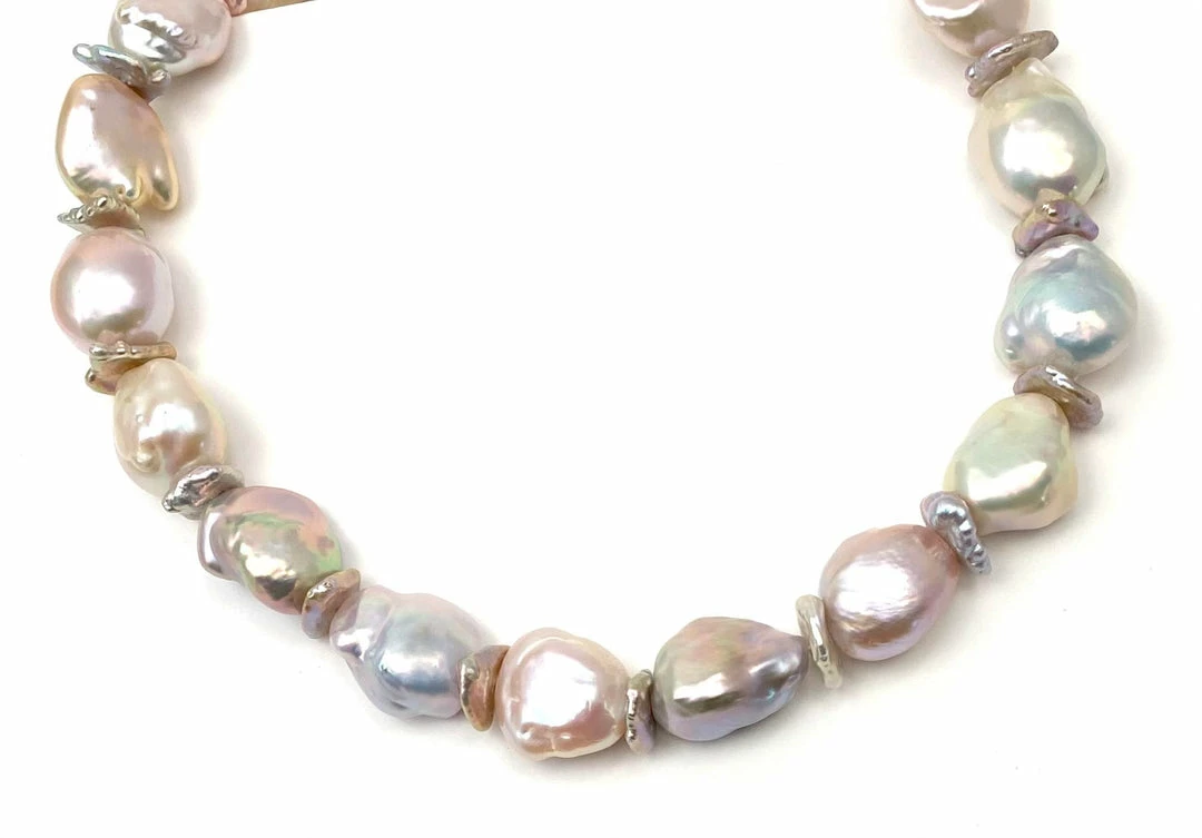 Gigi Kaufman Jewelry Multi Colored Soufflé' Baroque Pearl Necklace Gigi Kaufman Jewelry Multi Colored Soufflé' Baroque Pearl Necklace