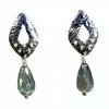 Gigi Kaufman Jewelry Labradorite Tear Drop And Sterling Silver Oxidized Post Earrings Gifts By Recipient