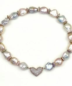 Gigi Kaufman Jewelry Multi Colored Soufflé' Baroque Pearl Necklace