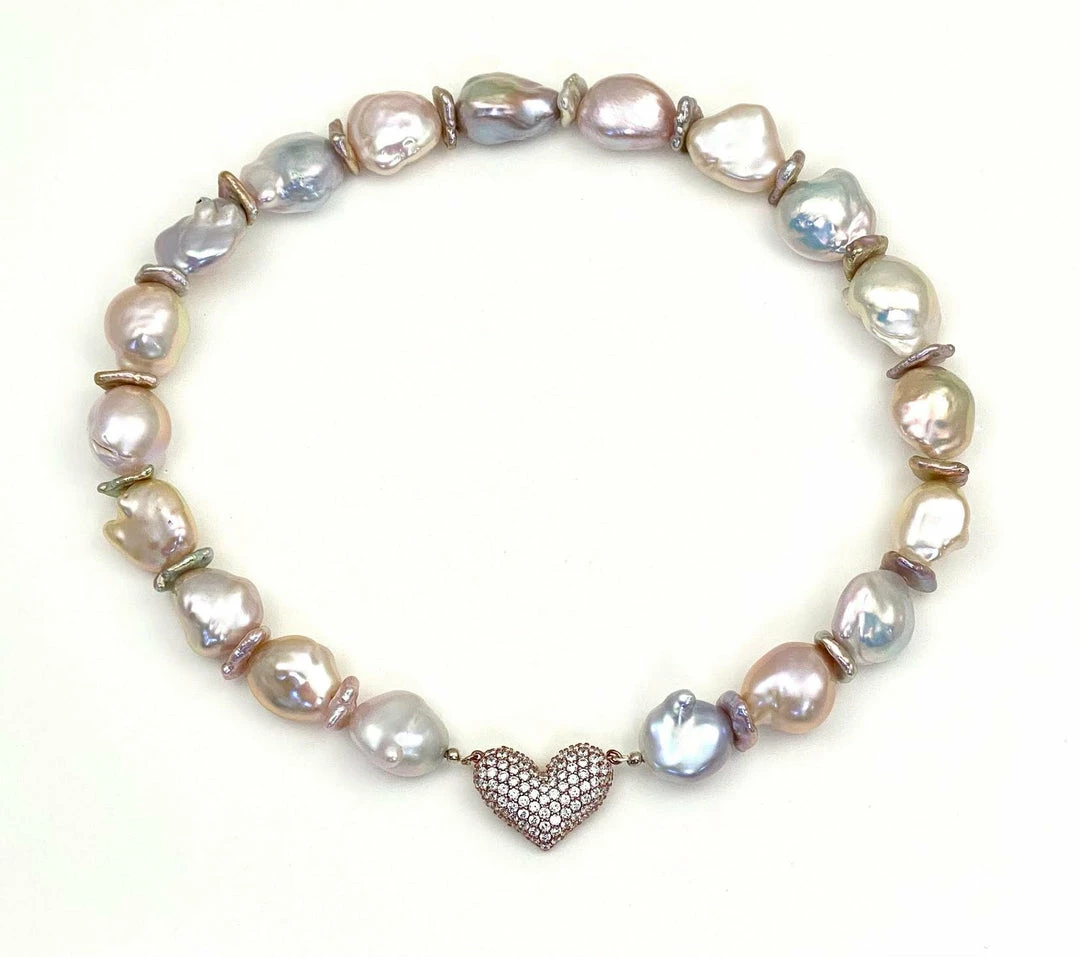 Gigi Kaufman Jewelry Multi Colored Soufflé' Baroque Pearl Necklace Gigi Kaufman Jewelry Multi Colored Soufflé' Baroque Pearl Necklace