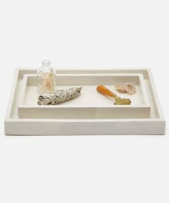Pigeon & Poodle Tray Faux Horn (White) Host/Hostess