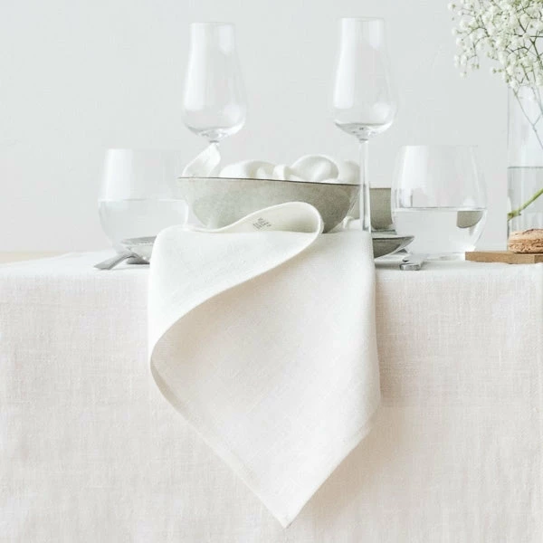Linen Me Off White Linen Napkin Linen Me Off White Linen Napkin