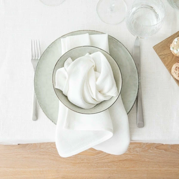 Linen Me Off White Linen Napkin Linen Me Off White Linen Napkin