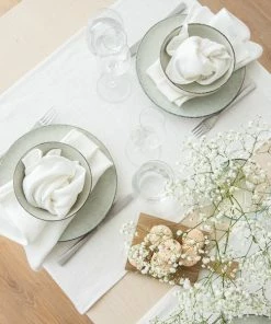 Linen Me Off White Linen Napkin 4 Linen Me Off White Linen Napkin