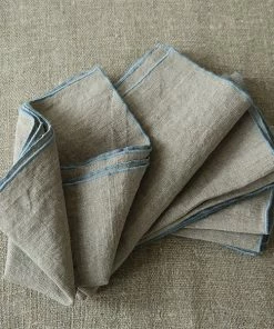 Linen Me Gifts By Occasion Natural Stone Blue Linen Napkin