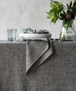 Linen Me Black Linen Napkin