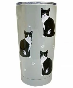 E&S IMPORTS INC BLACK & WHITE CAT SERENGETI ULTIMATE TUMBLER