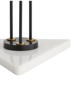 Arteriors Gifts By Occasion FLOOR TORCHIERE WHITE MARBLE