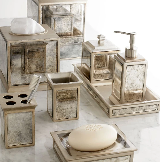 Kassatex Vintage Mirror Cotton Jar Host/Hostess Kassatex Vintage Mirror Cotton Jar Host/Hostess