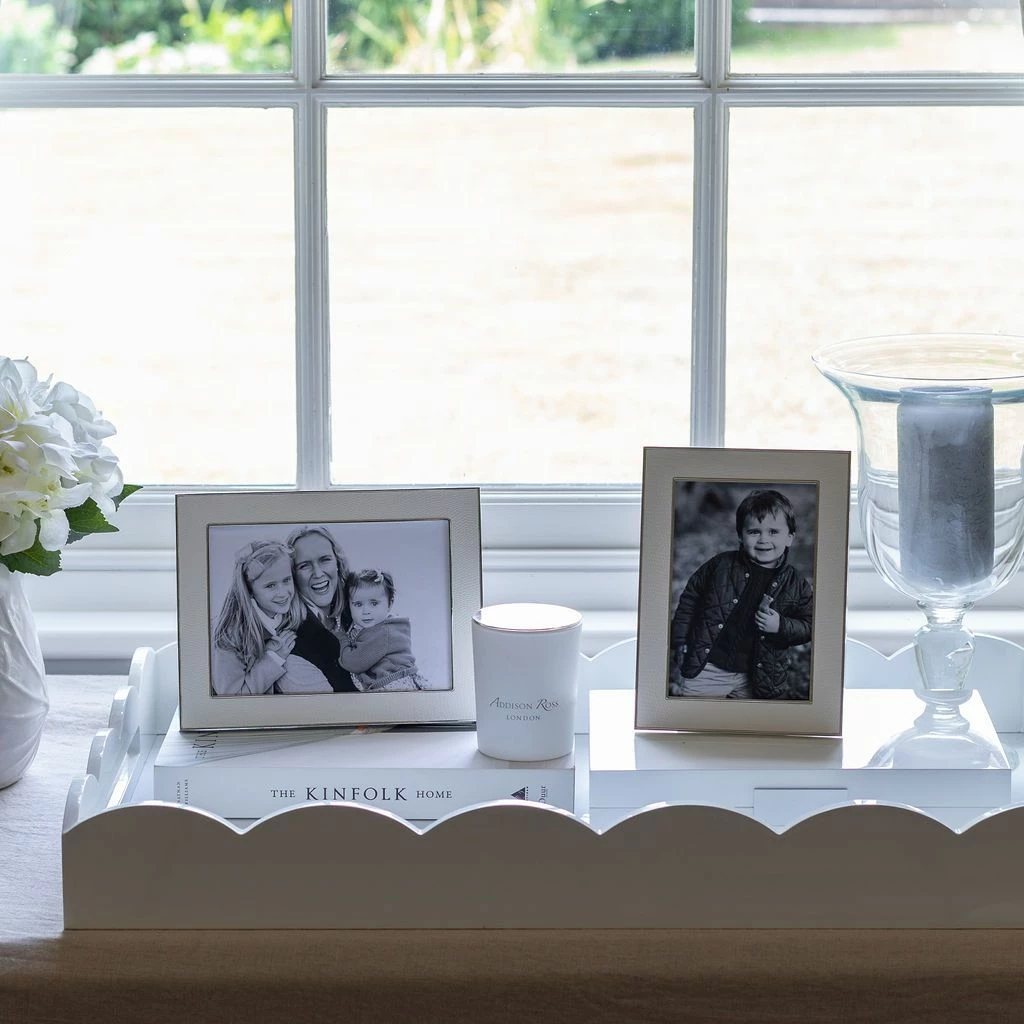 Addison Ross Frame White Faux Snake & Silver - Available In 2 Sizes Gifts By Occasion Addison Ross Frame White Faux Snake & Silver - Available In 2 Sizes Gifts By Occasion