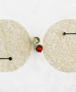 Chilewich Placemat Metallic Lace Round Placemat (Available In 2 Colors) Gifts By Occasion