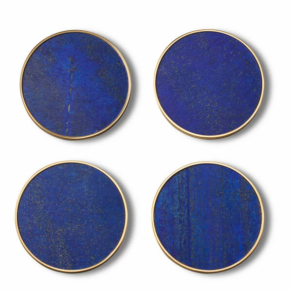 Aerin Lucas Lapis Coaster / Set Of 4 Aerin Lucas Lapis Coaster / Set Of 4