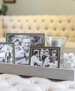 Addison Ross Frame Enamel Taupe And Silver - Available In 3 Sizes 2 Addison Ross Frame Enamel Taupe And Silver - Available In 3 Sizes