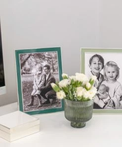 Addison Ross Box Hinged White & Silver (Square)