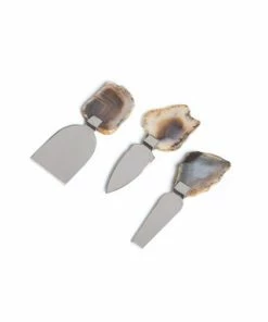 Go Home Ltd Agate Handle Cheese Knives