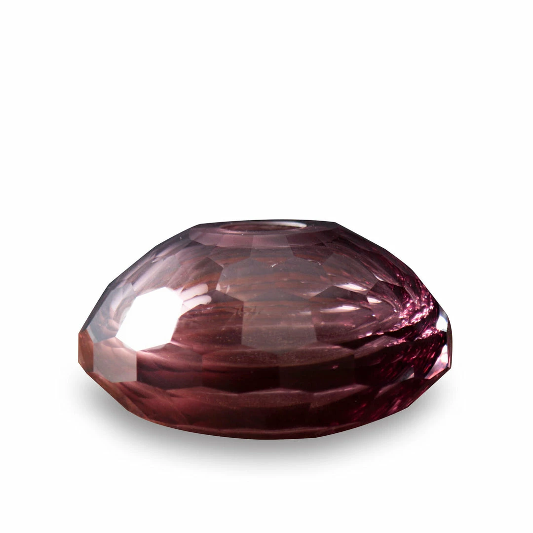 Beatriz Ball Vase Glass Faceted Short Bud (Amethyst) Beatriz Ball Vase Glass Faceted Short Bud (Amethyst)