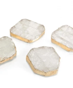 John Richard Gifts By Occasion COASTERS SELENITE S/4
