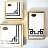 Caspari Gold Lacquer NAPKIN HOLDERs (Available In 3 Sizes) Gifts By Occasion