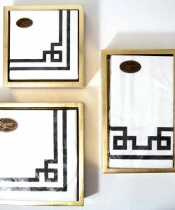 Caspari Gold Lacquer NAPKIN HOLDERs (Available In 3 Sizes) Gifts By Occasion