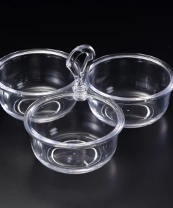 Huang Acrylic 3-Bowl With Handle Gifts By Occasion
