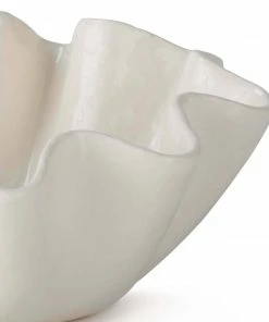 Regina Andrew Design Bowl Ceramic Ruffle (Available In 2 Sizes) Gifts By Occasion
