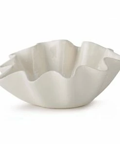 Regina Andrew Design Bowl Ceramic Ruffle (Available In 2 Sizes) Gifts By Occasion