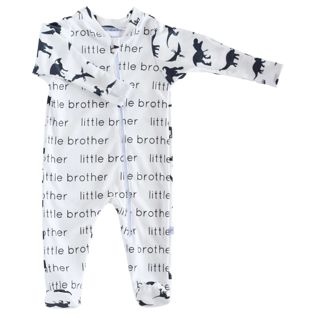 Jennifer Anne Style Gifts By Occasion Little Brother Dinosaurs Zip Footie Jennifer Anne Style Gifts By Occasion Little Brother Dinosaurs Zip Footie