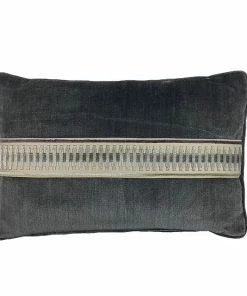 Signature Pillows Anthem Velvet With Down Middle Ribbon Pillow (Available In 2 Sizes)