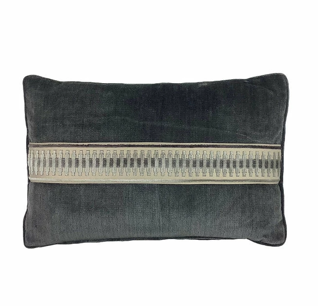 Signature Pillows Anthem Velvet With Down Middle Ribbon Pillow (Available In 2 Sizes) Signature Pillows Anthem Velvet With Down Middle Ribbon Pillow (Available In 2 Sizes)