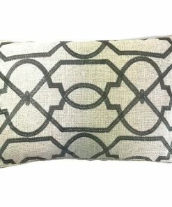 Signature Pillows Anthem Bailey Steel Embroidered Pillow Decorative