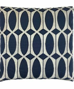 Signature Pillows Anthem Blue Oblong Circles Pillow