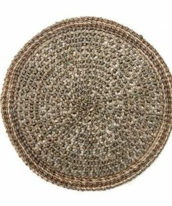 Deborah Rhodes Placemat Crochet Abaca Grey Gifts By Occasion
