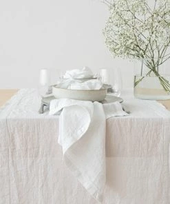 Linen Me Linen Napkin Stone Washed Optical White