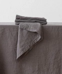 Linen Me Gifts By Occasion Napkin Stone Washed Linen Steel Grey