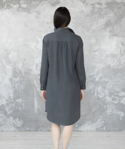 Linen Me Gifts By Recipient Dress Linen Charcoal Camilla