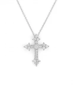 Jude Frances Provence Champagne Small Cross Pendant