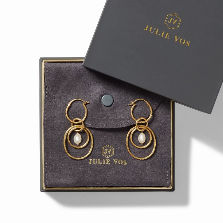 Gifts By Recipient Julie Vos Simone 3-in-1 Pearl Earring Gifts By Recipient Julie Vos Simone 3-in-1 Pearl Earring