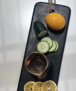 Caravan Home Gifts By Occasion Cheese Board Pepe Marble Available In Sizes (Black/White)