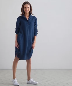 Linen Me Dress Linen Indigo Camilla