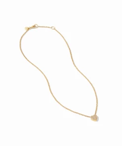 Gifts By Recipient Julie Vos Heart Pavé Demi Delicate Necklace
