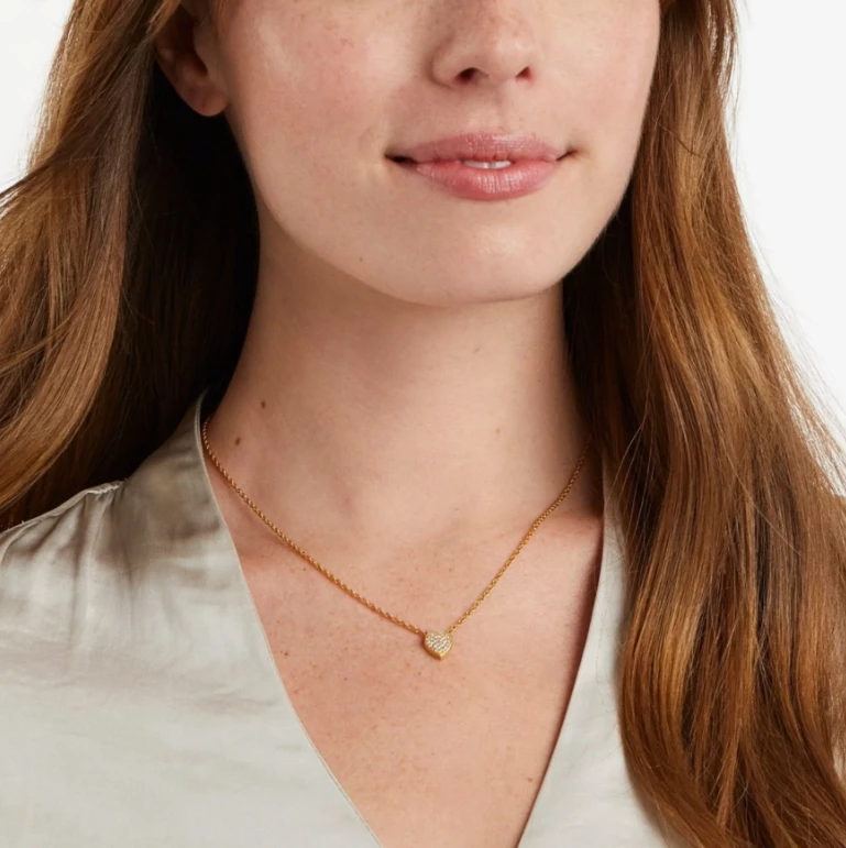 Gifts By Recipient Julie Vos Heart Pavé Demi Delicate Necklace Gifts By Recipient Julie Vos Heart Pavé Demi Delicate Necklace