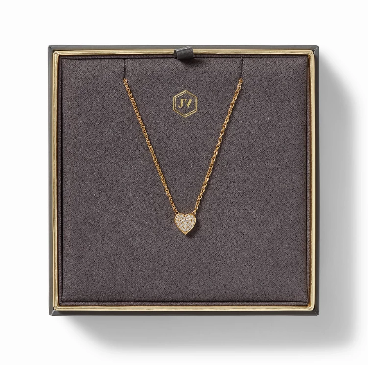 Gifts By Recipient Julie Vos Heart Pavé Demi Delicate Necklace Gifts By Recipient Julie Vos Heart Pavé Demi Delicate Necklace