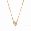 Gifts By Recipient Julie Vos Heart Pavé Demi Delicate Necklace