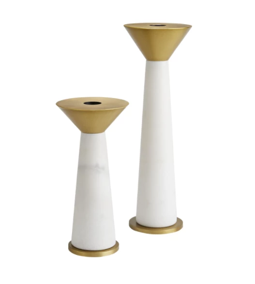 Arteriors Gifts By Occasion CANDLEHOLDERS TENBROOKE WHITE (SET OF 2) Arteriors Gifts By Occasion CANDLEHOLDERS TENBROOKE WHITE (SET OF 2)