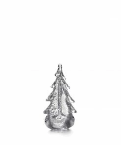 Simon Pearce Silver Leaf Evergreen Tree Decorative