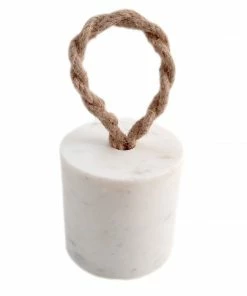 BIDKhome DOOR STOPPER WHITE MARBLE