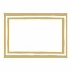 Caspari Gold Foil Striped Place Cards