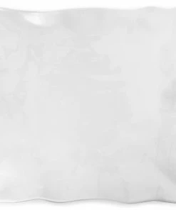 Q Home Gifts By Occasion Large White Square Ruffled Edge Melamine Platter