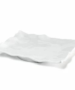 Q Home Large White Rectangular Ruffled Edge Melamine Platter Gifts By Occasion 2 Q Home Large White Rectangular Ruffled Edge Melamine Platter Gifts By Occasion