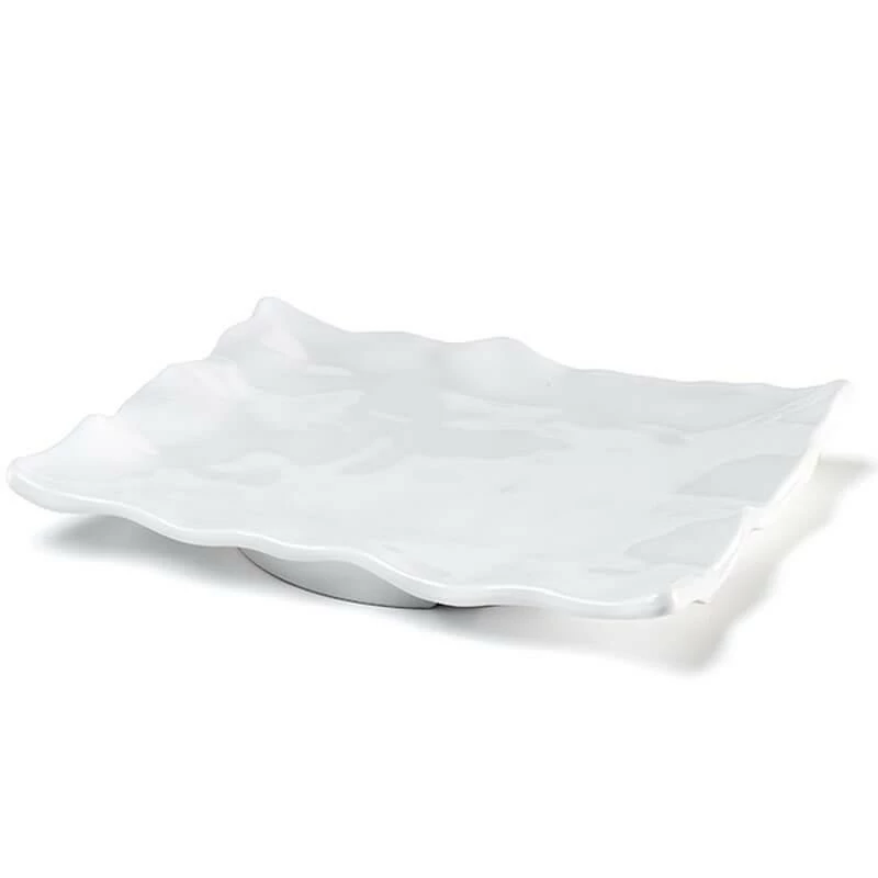 Q Home Large White Rectangular Ruffled Edge Melamine Platter Gifts By Occasion Q Home Large White Rectangular Ruffled Edge Melamine Platter Gifts By Occasion